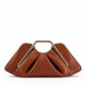 Vegan Leather Clutch VeganLux Gold Hardware Women-5