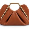 Vegan Leather Clutch VeganLux Gold Hardware Women-0