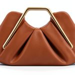 Vegan Leather Clutch VeganLux Gold Hardware Women-0