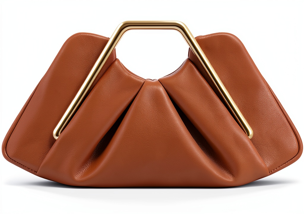VeganLux clutch displayed on a marble tabletop