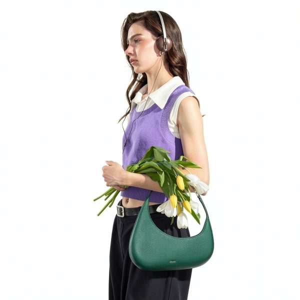 Keyli Shoulder Bag Black PU Leather Design-1