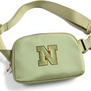 Girls Initial Patch Fanny Pack BigaoDirect Nylon-0