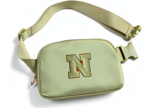 Girls Initial Patch Fanny Pack BigaoDirect Nylon-0
