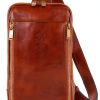 Time Resistance Leather Sling Bag Unisex Travel-0