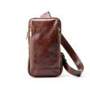 Time Resistance Leather Sling Bag Unisex-2