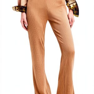 Desigual Women's Casual Pants Brown X-Large – Lightweight Stretch-0
