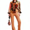 Desigual Women's Casual Pants Brown X-Large – Lightweight Stretch-3