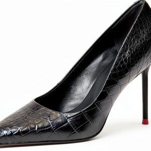 Pinko Womens Black Leather Slip-On Shoes Model 102034 A190 Size 7-8.5-0