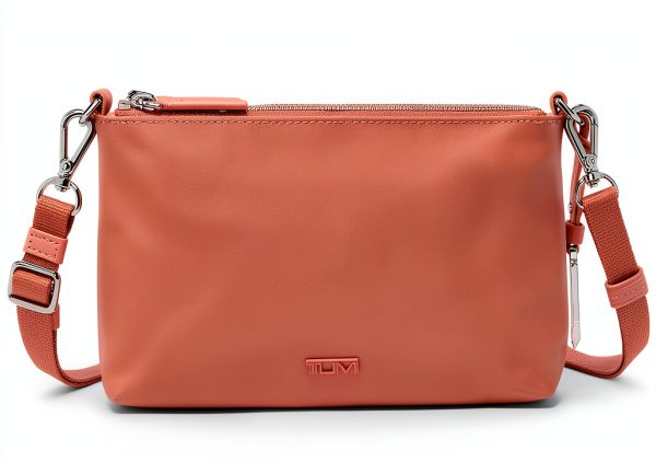 Tumi Women's Crossbody Bag One Size Pink Clay Leather-0