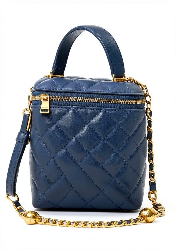 Aurelia Leather Crossbody Bag for Women Quilted Square Design 3 Color-2