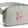 BigaoDirect Personalized Initial Fanny Pack Adjustable Belt Bag-6