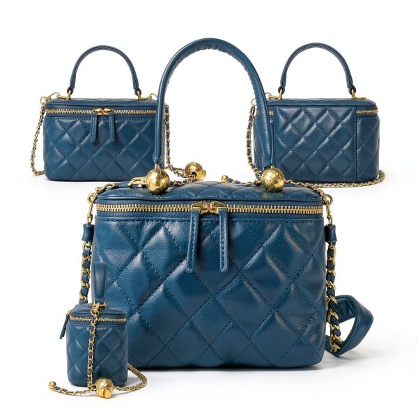 Aurelia Leather Crossbody Bag for Women Quilted Square Design 3 Color-3