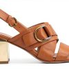 Pinko Women Calf Leather Sandals Biscuit and EU Sizes 35 to 40-0