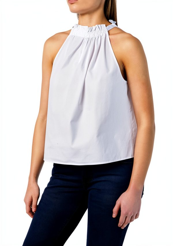 Pinko Women's Such Top Cotton Poplin Fashion Vest-0