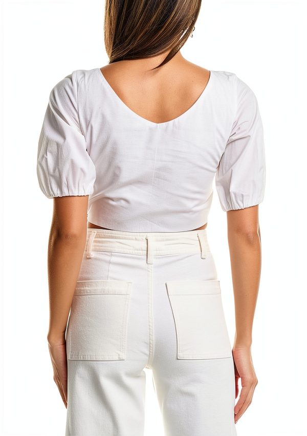 Pinko Women Venezia Top White Size 42 Swim Tankini-1