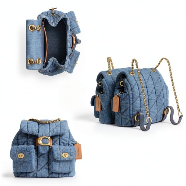 COACH Women's Quilted Leather Tabby Backpack-2