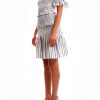 Pinko Summer Sleeveless Wide Neck Cotton Dress White Size 38-2