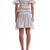 Pinko Summer Sleeveless Wide Neck Cotton Dress White Size 38-4