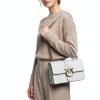 Pinko Gray Calf Leather Bos Taurus Shoulder Women's Bag-1