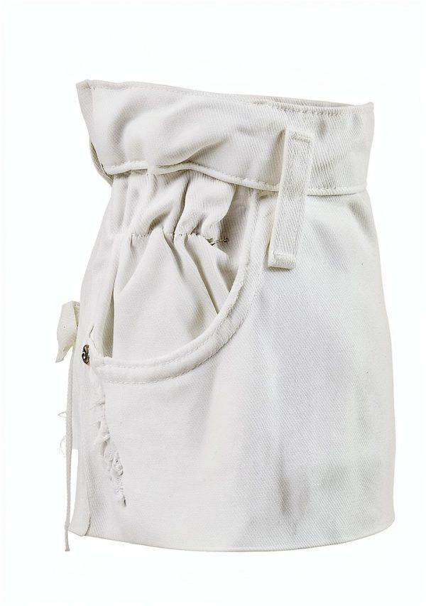 Pinko Flexi Maddie 6 Mom Pj679 Bull Women's Trousers Size 24 White-2