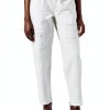 Pinko Flexi Maddie 6 Mom Pj679 Bull Women's Trousers Size 24 White-0
