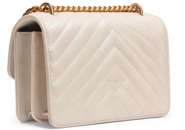 Pinko Crossbody Bag Contemporaneo Black Antique Gold Leather Mini-2