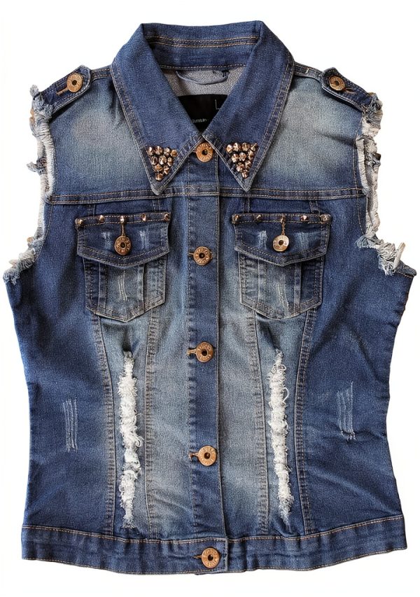 Pinko Denim Studs Girls Jeans Color Flap Pocket Style S-0
