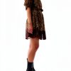 Pinko Womens Avinguda Shift Dress Black Size 44 Smocked Collar-5
