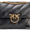 Pinko Contemporary Black Fashion Backpack with Love Birds Buckle-0