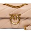 Pinko Love Puff Mini Shoulder Bag Beige Maxi Quilted Crossbody-0