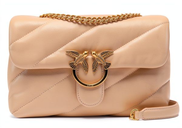 Pinko LOVE PUFF CLASSIC CL Beige Shoulder Bag 100038-A0F2-C50Q-0