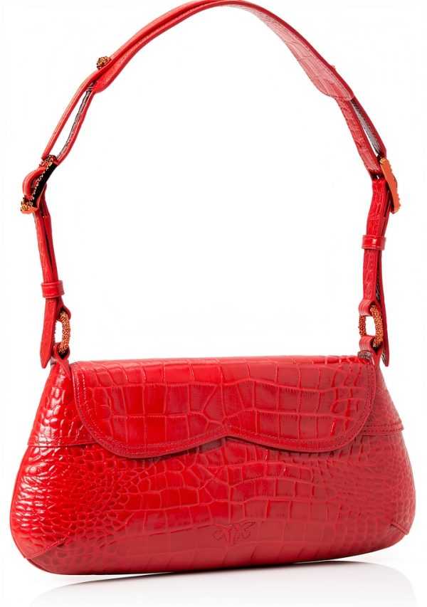 Pinko Women's 520 Shoulder Classic Leather St. Coconut Shiny Bag-2