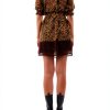 Pinko Womens Avinguda Shift Dress Black Size 44 Smocked Collar-3