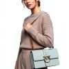 Pinko Gray Calf Leather Bos Taurus Shoulder Women's Bag-2
