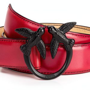 Pinko Women's Belt - Fuchsia/Orange-Black Leather Style 100125_A1F0-0