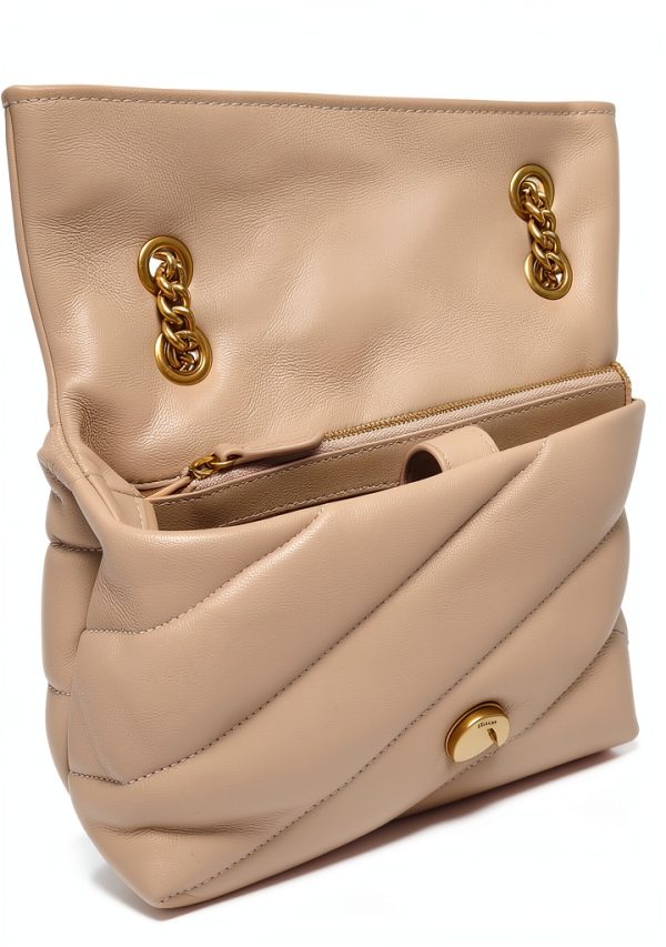 Pinko LOVE PUFF CLASSIC CL Beige Shoulder Bag 100038-A0F2-C50Q-3