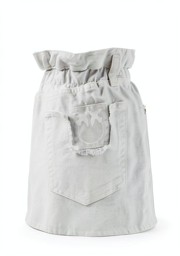 Pinko Flexi Maddie 6 Mom Pj679 Bull Women's Trousers Size 24 White-4