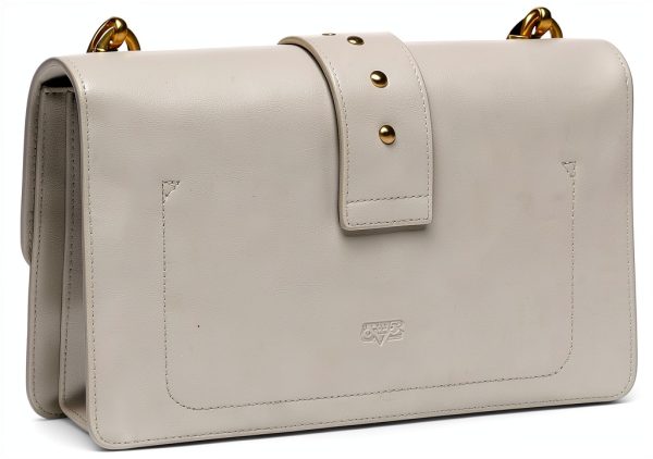 Pinko Gray Calf Leather Bos Taurus Shoulder Women's Bag-3