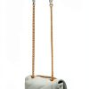 Pinko Gray Calf Leather Bos Taurus Shoulder Bag for Women Quilted-1