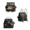 COACH Women's Quilted Leather Tabby Backpack Black One Size-2