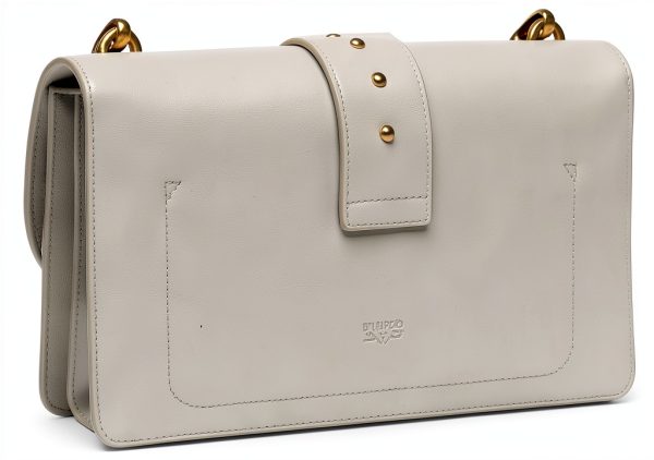 Pinko Gray Calf Leather Bos Taurus Shoulder Women's Bag-5