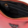 Pinko Ya4l Half Moon Mini Leather Gradient Bag Fuchsia Orange Black-2