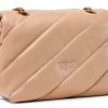 Pinko Love Puff Mini Shoulder Bag Beige Maxi Quilted Crossbody-1