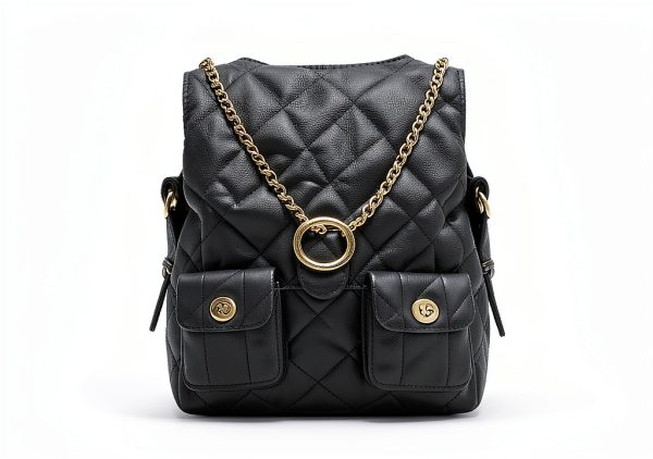 COACH Women's Quilted Leather Tabby Backpack Black One Size-1