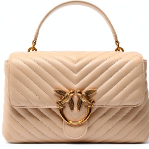 Pinko Love Lady Women's Handbag, Leather Top-Handle Bag with Bird Logo-0