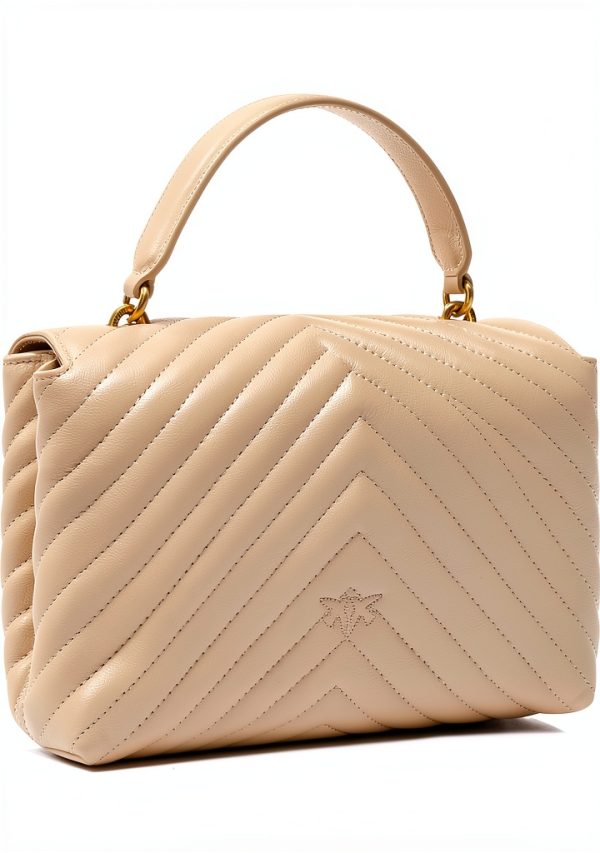 Pinko Love Lady Women's Handbag, Leather Top-Handle Bag with Bird Logo-2