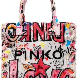 Pinko Multicolor Cotton Shoulder Women's Bag-0