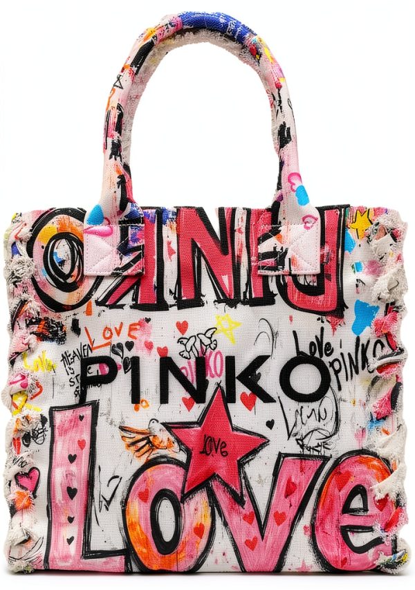 Pinko Multicolor Cotton Shoulder Women's Bag-0
